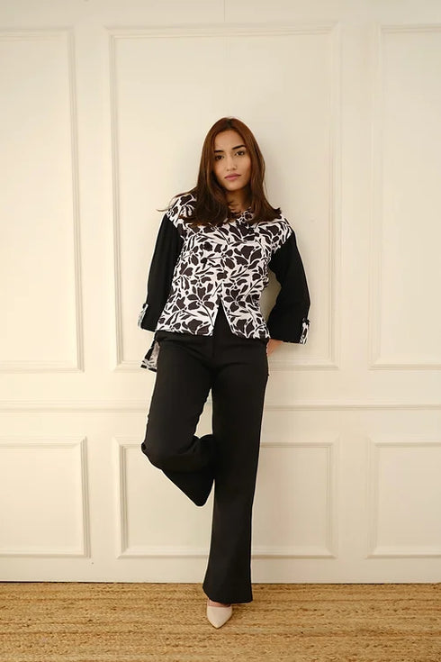 Statement Black High Low Coord